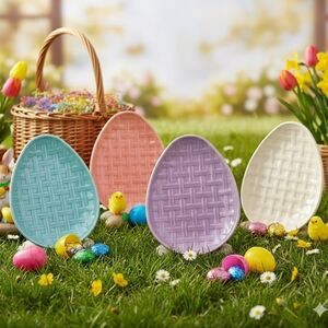 Fiesta Easter Egg Plates Set